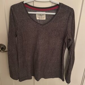Grey Fleece Loungewear Top, size S